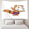 Bobo Print Tapestry, Backdrop, Easy Setup, Ideal for Bedroom, Office & Living Room, with Aesthetic Wall Hanging Decor.