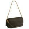 COACH Cow Leather Shoulder Bag Medium Women's Olive Green CCD07-B4OL