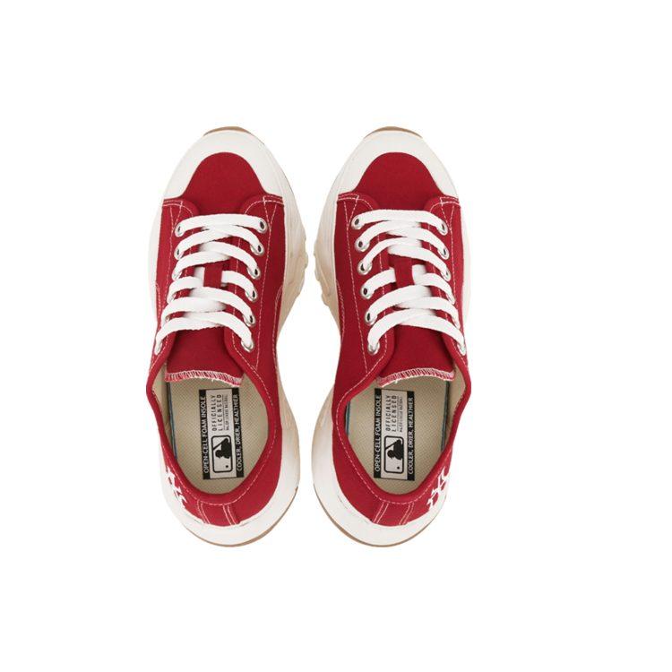 MLB Chunky High Low New York Yanker Fabric Slip Resistant Abrasion Resistant Low Top Chunky Sneakers Unisex Red 32SHU2111-50R