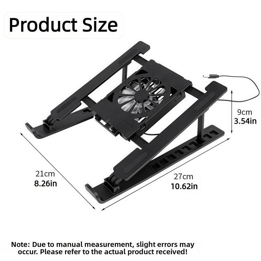 Universal Laptop Cooling Stand Adjustable with Fan Laptop Lift Stand Portable Multi-High Adjustment TabletPC Hanging Holder