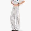 American Texture Tie-dye Straight Trousers Men's Spring and Summer Trend Versatile Sports Wide-leg Youth Casual Pants