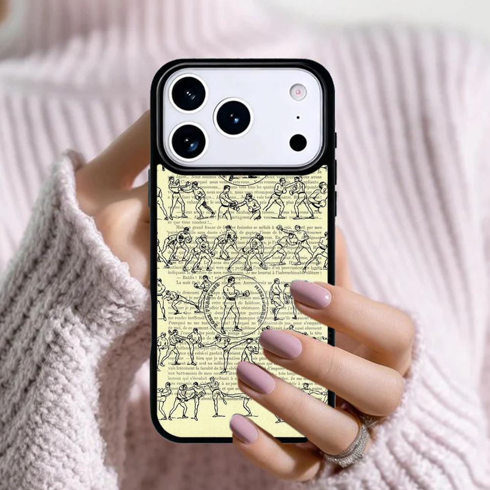 Boxing Boxer Phone Case For Apple iPhone 17 Air 16E 15 14 Plus 13 12 11 Pro Max Mini Funda Cover
