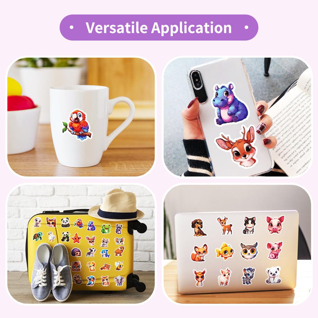 50 Camel Animal Series Stickers Decorative Water Cup Mobile Phone Case Suitcase Student Cartoon Graffiti Stickers