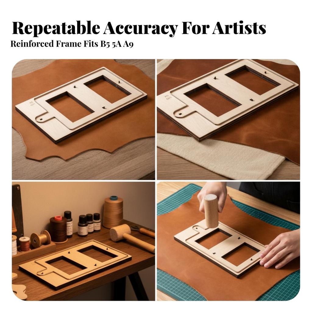 Wooden Notebook Die Mold Accurate Cuts for Home Workshops