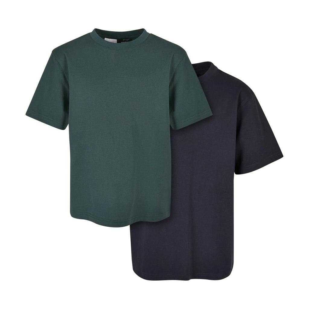 Urban Classics Pojkar Lång T-shirt (Paket om 2)