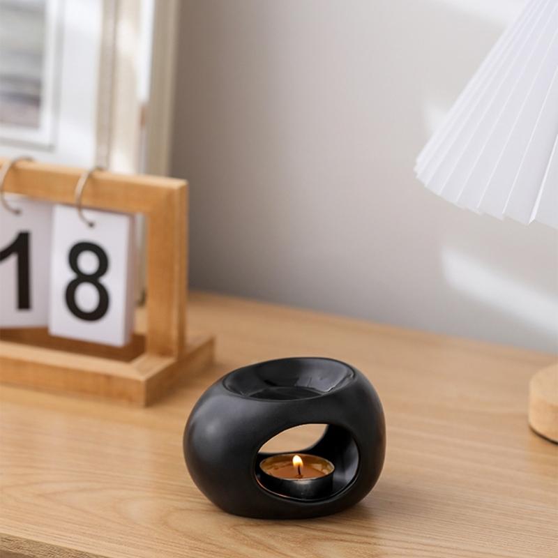 Bruciatori per Cera Profumata Bruciatori per Oli Essenziali, Bruciatori per Oli Portacandele Tea Light Scaldacera Diffusore Profumato per Aromaterapia