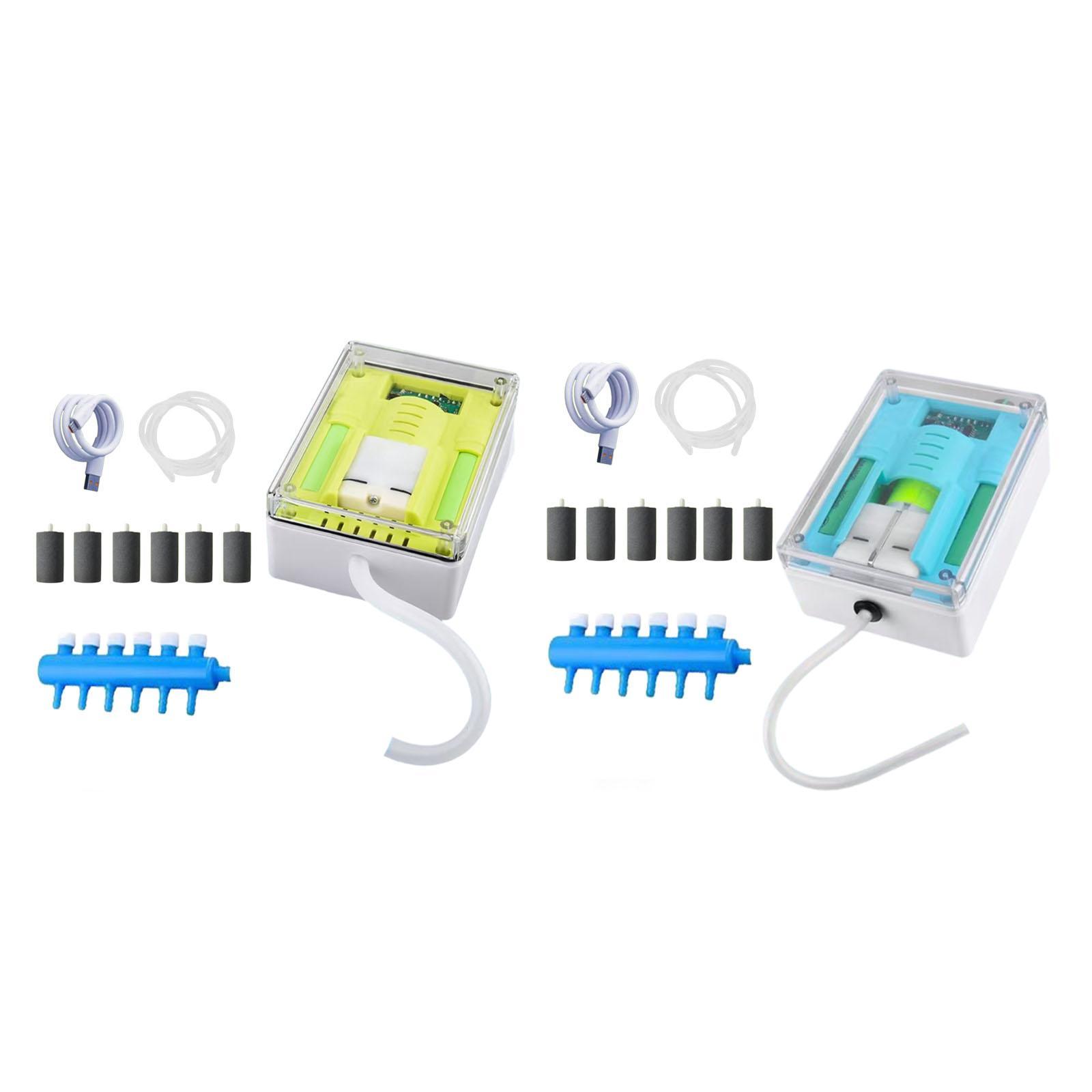 

Portable Aquarium Air Pump Sturdy Adjustable Rainproof Practical Flexibility Fish Tank Air Bubbler for Fish Tank Aquarium Dorm 6L