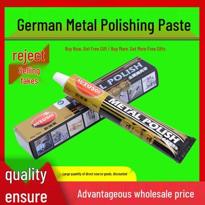 AUTOSOL Germany Metal Polish: Versatile Paste for Metal, Grinding, and Copper, Available In 50g and 100g.