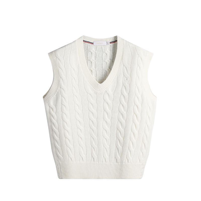 Navigare Women's 100% Wool V-Neck Sleeveless Sweater Vest