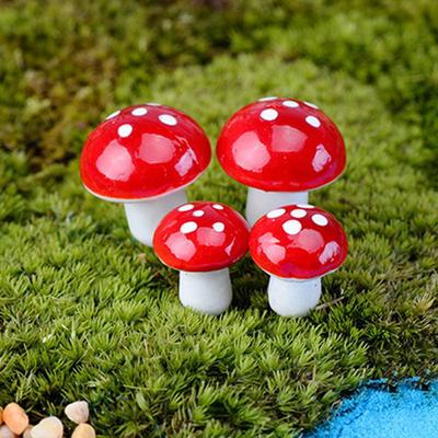 8/10/16/20 Pcs Miniature Mushroom Craft Garden Pot Ornament Gardening DIY Mini Decor