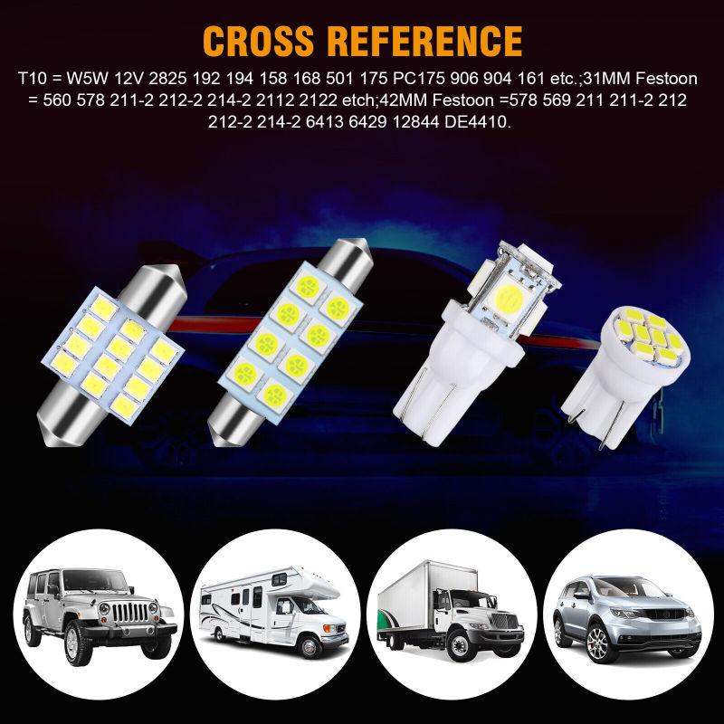 vitihipsy 14pcs voiture LED ampoule, kit d'emballage intérieur LED voiture LED SMD ampoules kit vitihipsy 14pcs voiture LED ampoule, kit d'emballage intérieur LED voiture LED SMD ampoules kit