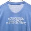 70s Short sleeve Single stitch T-shirt blue Old vintage Men's Used