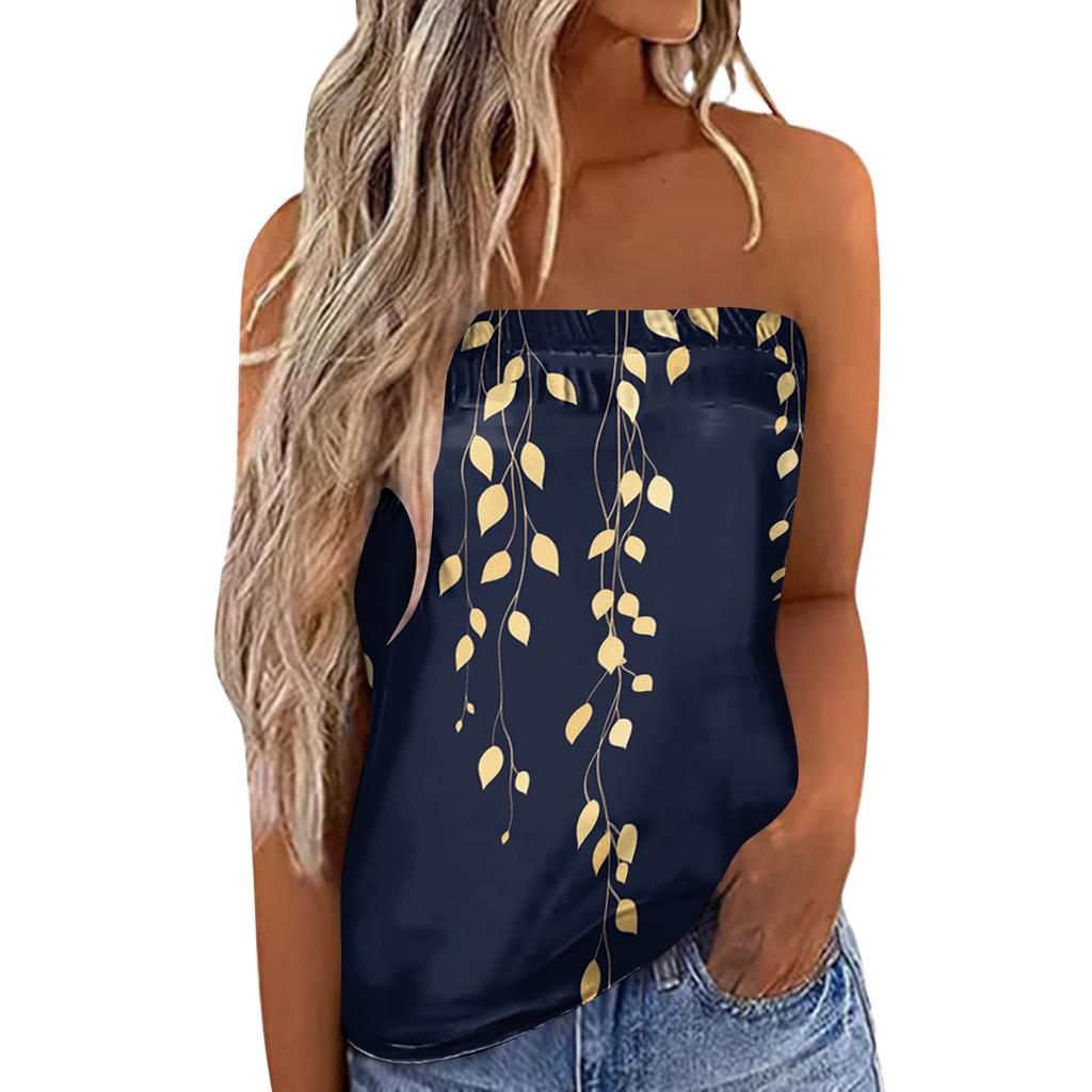 Women Bandeau Top Strapless Top Boobtube Tops Women Y2K Clothes Crop Top Summer Tops for Women UK Ladies Boobtube Tops