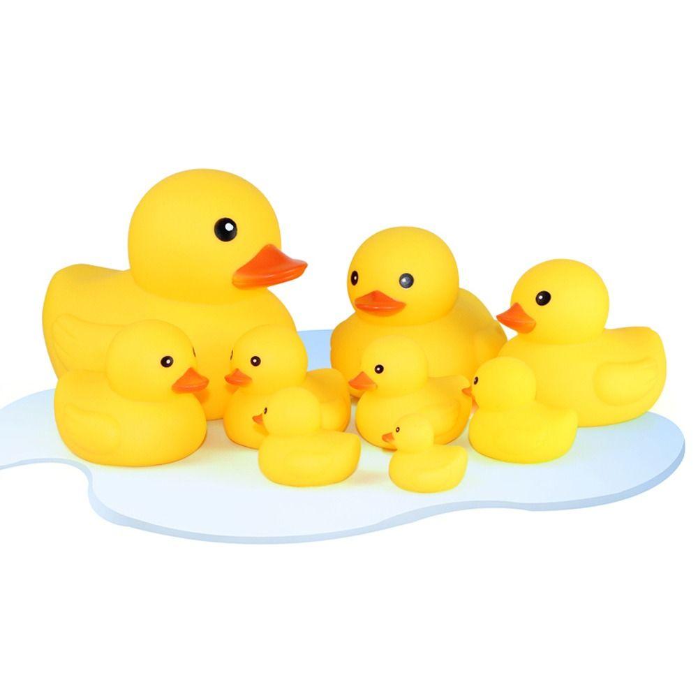with Squeeze Sound Yellow Duck Baby Bath Toys Float Little Yellow Duck Water Toy  Fun Gifts