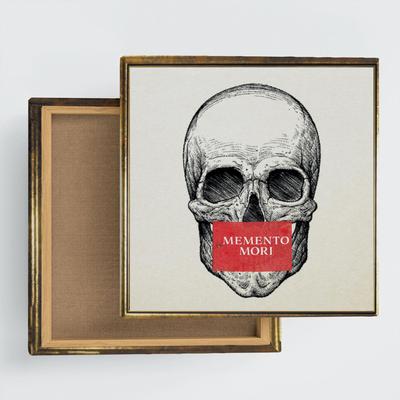 Simple Skull Art 30cm X Made In Stylish Interior Living Room Pop Fabric Panel, 30cm, Japan, Poster, Decor, Decor, Art, Rock, Panel, Popa-1712-01-01