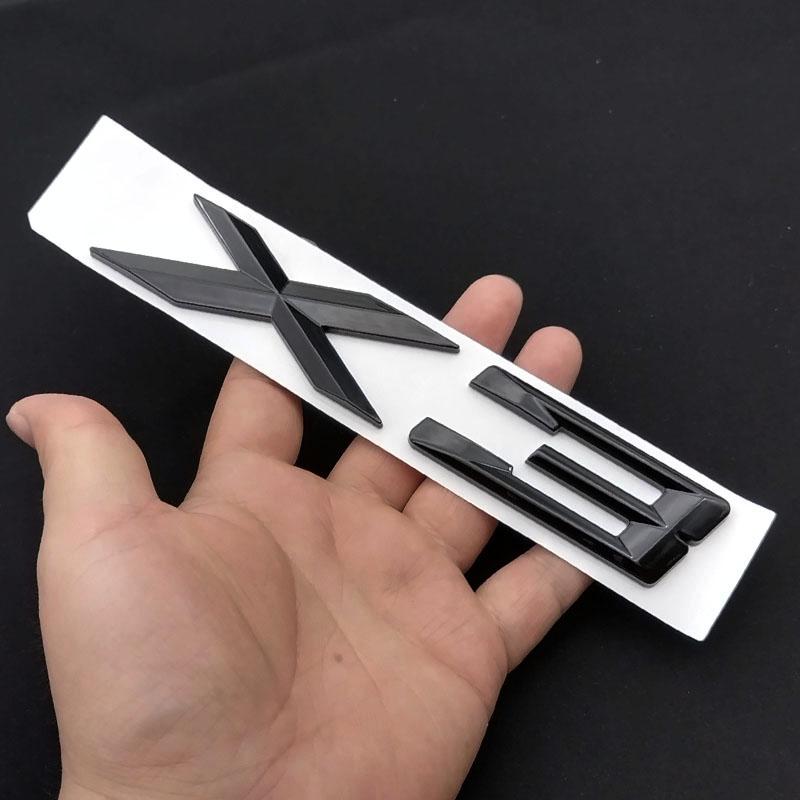 3D ABS Logo X3 Emblem Letters Badge Car Rear Trunk Sticker For BMW X3 F25 E83 G01 G45 Xdrive 20d 30d 20i 28i 30i 35i Accessories