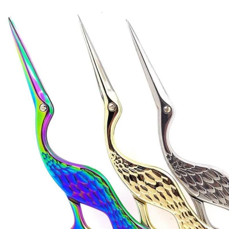 1PC Tailor's Scissors Sewing Scissors for Needlework Tailor's Accessories Vintage Heron Shaped Stainless Steel Scissor Sewing