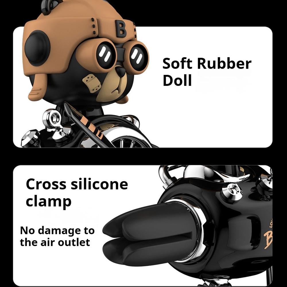 Car Air Freshener Cartoon Pilot Rotating Propeller Outlet Fragrance Magnetic Auto Accessories Interior Perfume Diffus