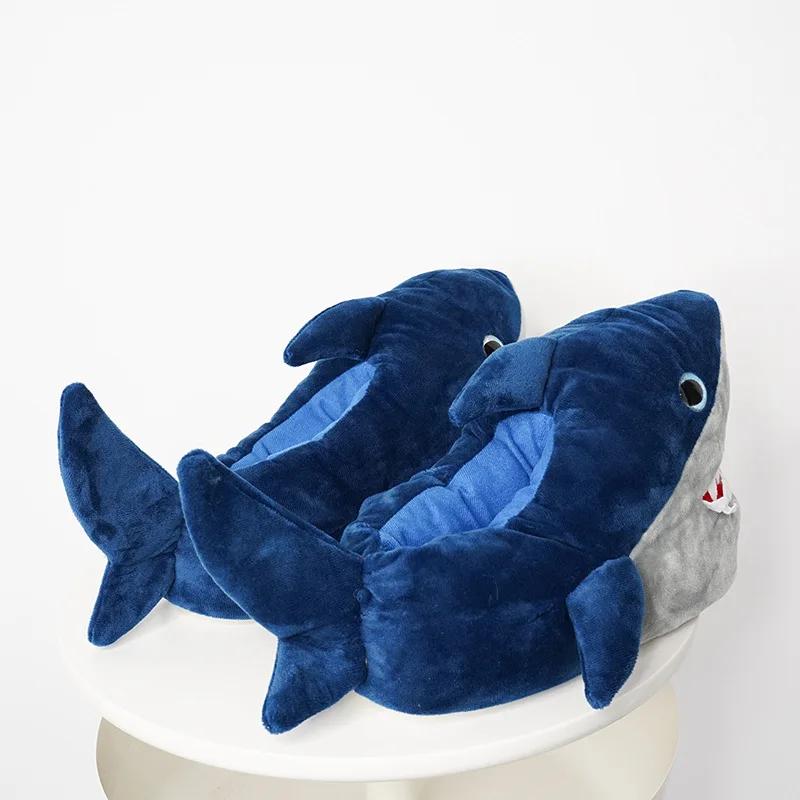 Fashion Cute Cartoon  Plush Slippers for Men Women Soft Animal Funny Home Indoor Winter Warm Floor Shoes