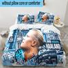 Haaland Player Pose 3PCS Bedding set,Ideal for1pc Duvet Cover And 2pcs Pillowcases Perfect for Christmas gift,Ideal for Bedroom, Dormitory