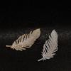 Elegant Vintage Diamond Feather Brooch for Women - Light Luxury Lapel Pin Jewelry