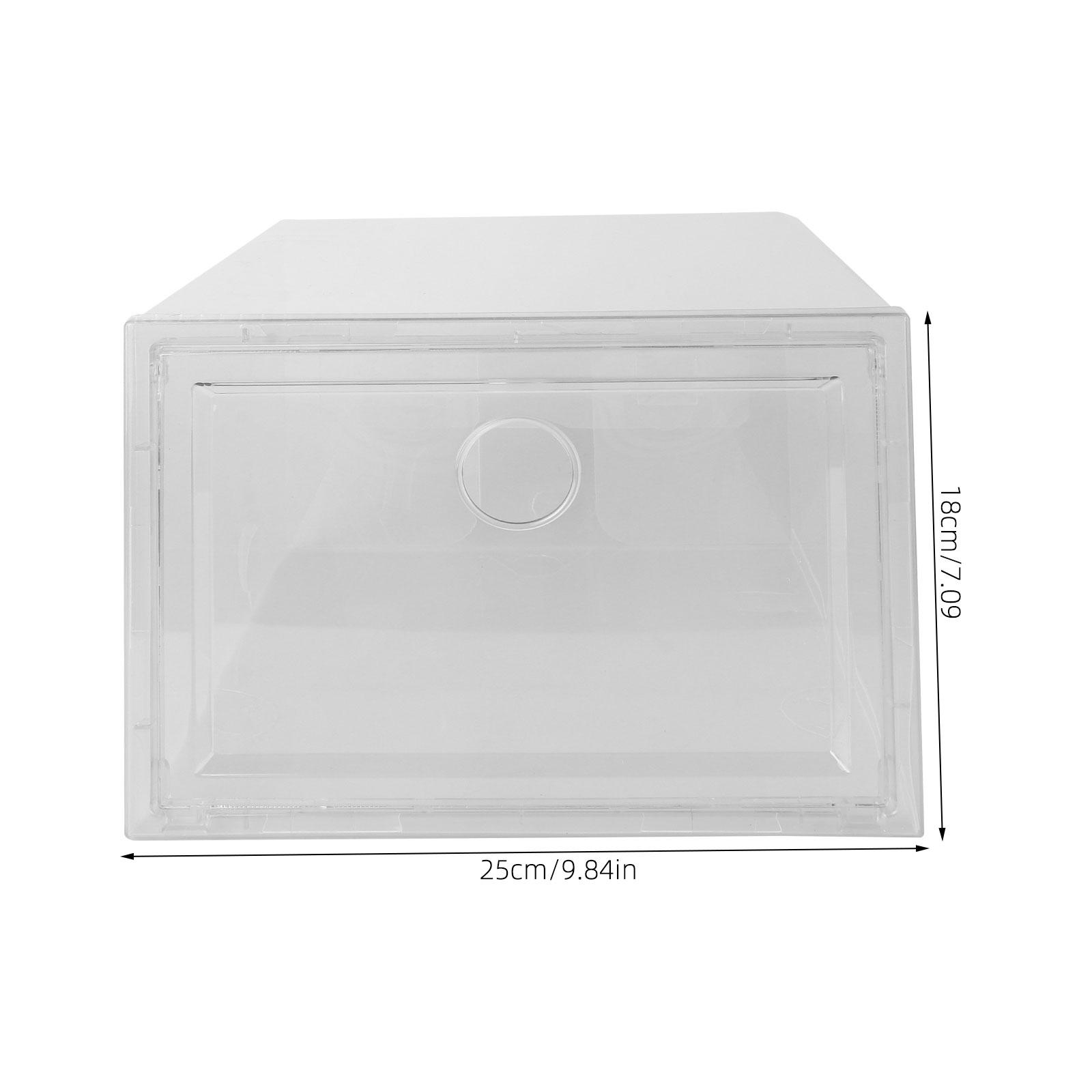 1Pcs Transparent Dustproof Shoe Box Stackable Plastic Storage Container for Sneakers Large Capacity Sturdy Footwear