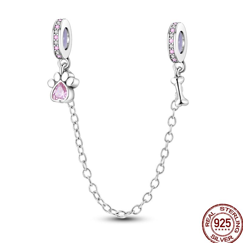 Copper Shiny Zircon Chain Series Beaded Beads Suitable For Pan Original Bracelet Diy Jewelry Gift