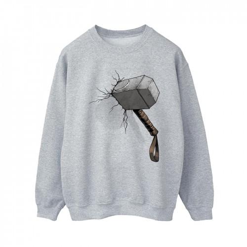 Marvel Universe Womens/Ladies Thor Hammer Crack Sweatshirt