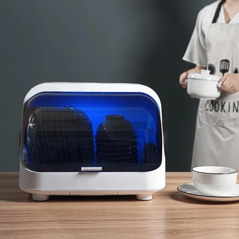 Kitchen Disinfection Cabinet Bowl Dish Knife Fork Storage Box UV Tableware Rack Disinfectant Cupboards Tableware Storage Cabinet