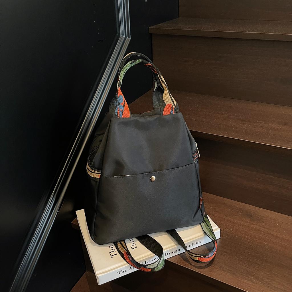 Schoolbag Multifunctional Fashion Commuter Backpack Women's Outdoor Lightweight Shoulder Crossbody Bag Versatile Leisure Travel Two-layer Backpack