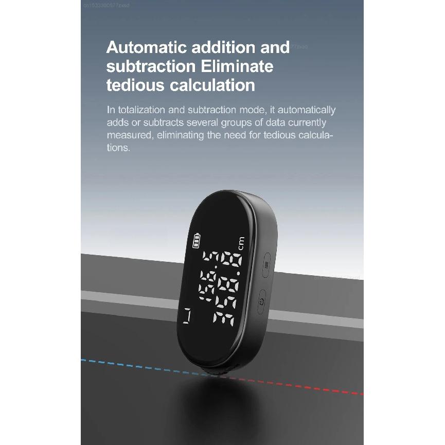 DUKA ATuMan Q2 Mini Electronic Ruler Digital Wheel Tape Measure Type-C Rechargeable Tape Ruler Distance Meter Measuring Tools