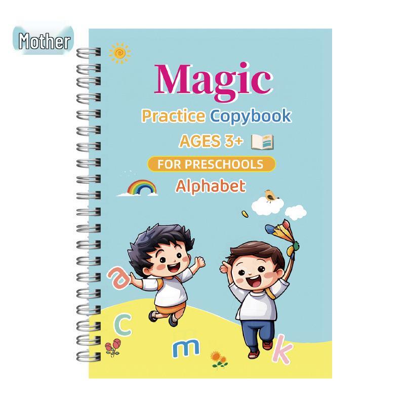 Cross-Border Kindergarten-Primary Transition Calligraphy & Drawing Book: Fun English Edition for Elementary Students