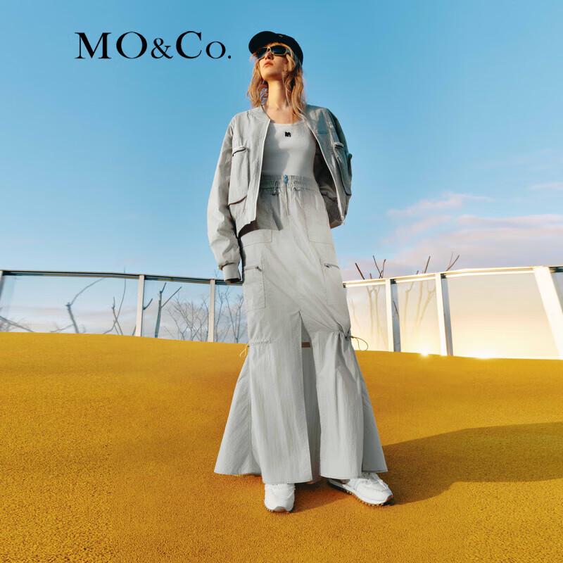 MO&Co. Women's UPF40+ Sun Protection Hooded Baseball Jacket