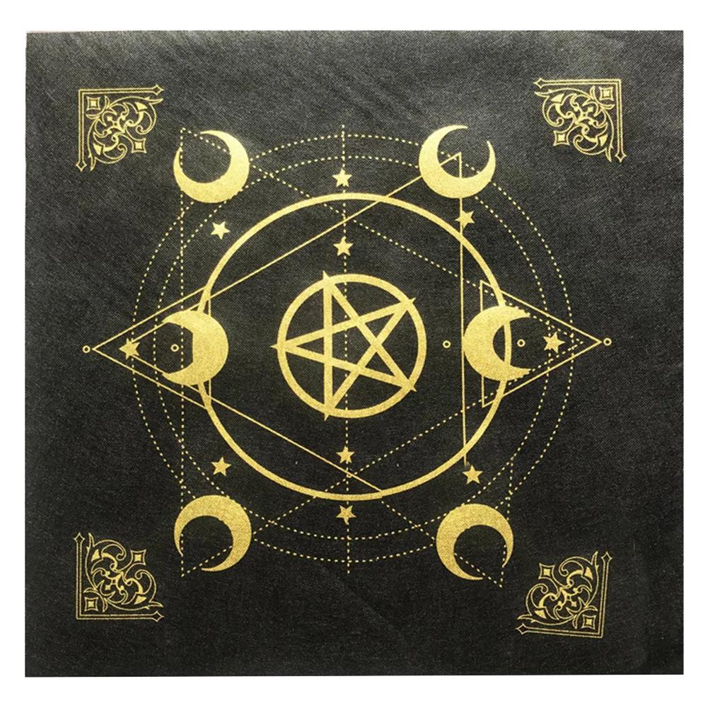 Tarot Tablecloth Suede Mat Constellation Divination Altar Cloth Witchcraft Supplies Board Game Astrology Oracle Card Pad