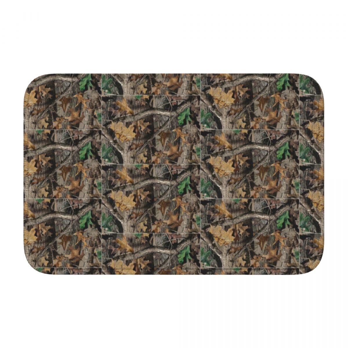 Real Tree Jacht Camo Camouflage Militaire Deurmat Keuken Entree Huis Vloermat Antislip Tapijt Kleed voor Balkon Voetmat Matten 40x60 cm