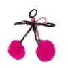 Bowknot Plush Ball Charm Pendant Chain Y2K Phone Straps Pocket Keychain Strap