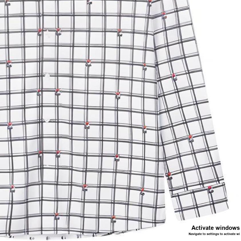 Fila Mihara Yasuhiro Collaborative Plaid Shirt Men Tops White F71M038401F-WT