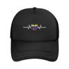 Venezuela Flag Heartbeat Venezuelan Casquette  Unisex Outdoor Hats  Adjustable Sun Cap Casual Baseball Caps