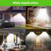 138 / 198LED Solar Lights Outdoor Motion Sensor  Human Induction  Adjustable  Head  IP65 Waterproof Solar Power Wall Lamp