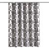Shower Curtains 120Cm Gray Plaid Polyester Fabric With Hooks Waterproof Modern Style Geometric Bathroom Curtain 71 Inches Rustic