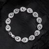 ZAKOL Classic Geometric Water Drop CZ Bracelet for Women Bridal Gorgeous Buling Zircon Party Wedding Jewelry