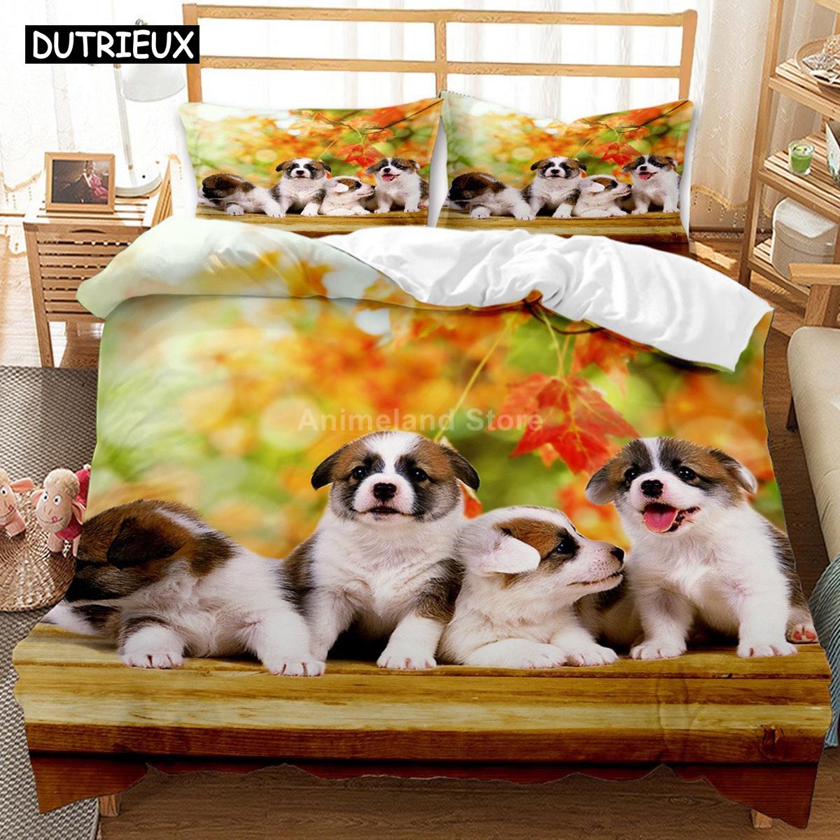 

Прекрасный комплект постельного белья с изображением собаки-далматинца, 3D, роскошные наборы пододеяльников, постельное белье, размер Queen King Single, черный, белый, животное, домашнее животное EU single(135x200cm)