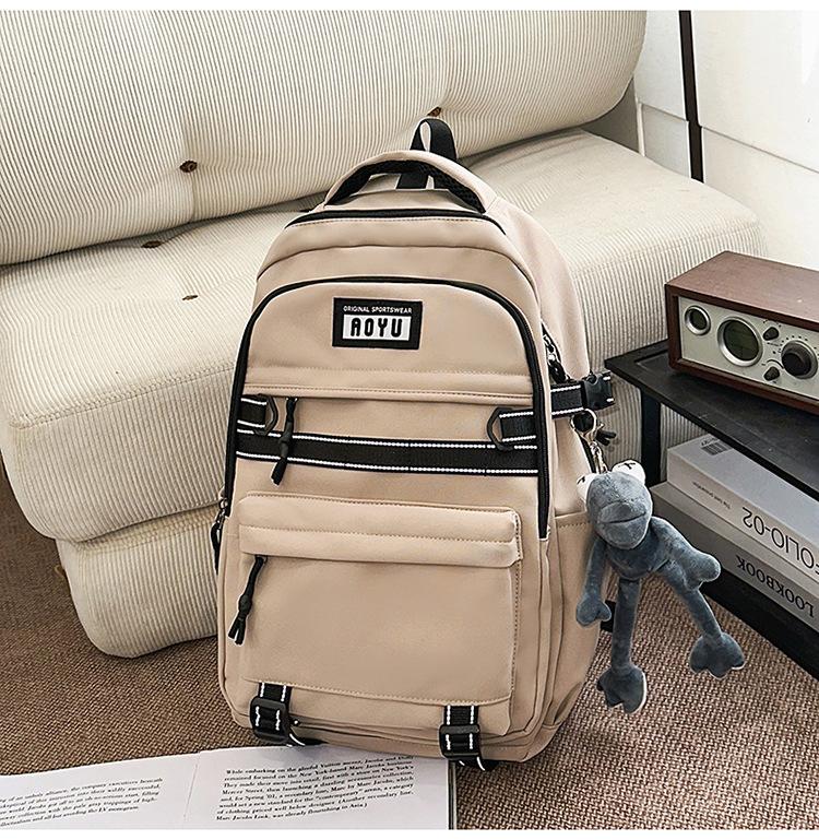 Schoolbag schoolbag for female junior high school students High school students Large capacity lightweight decompression backpack for primary s-