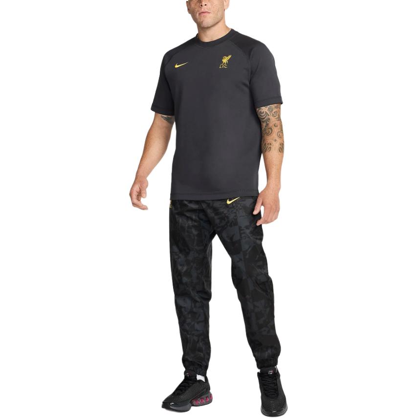 

New Nike LiverpoolFC FW24 Travel Third T Shirt Men s Dark Smoke Gray HM3821-070 S