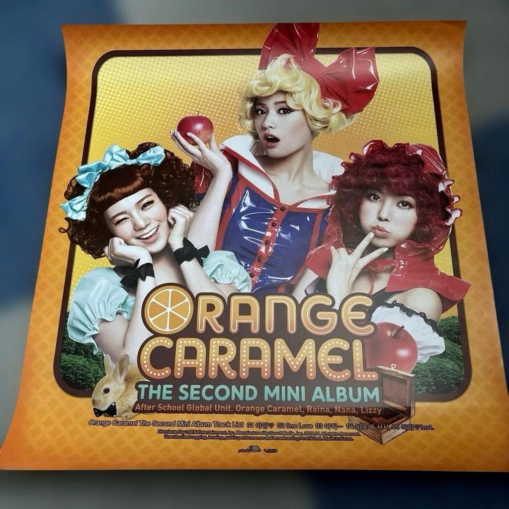 [USED] After School Orange Caramel Poster Korean Girl Group