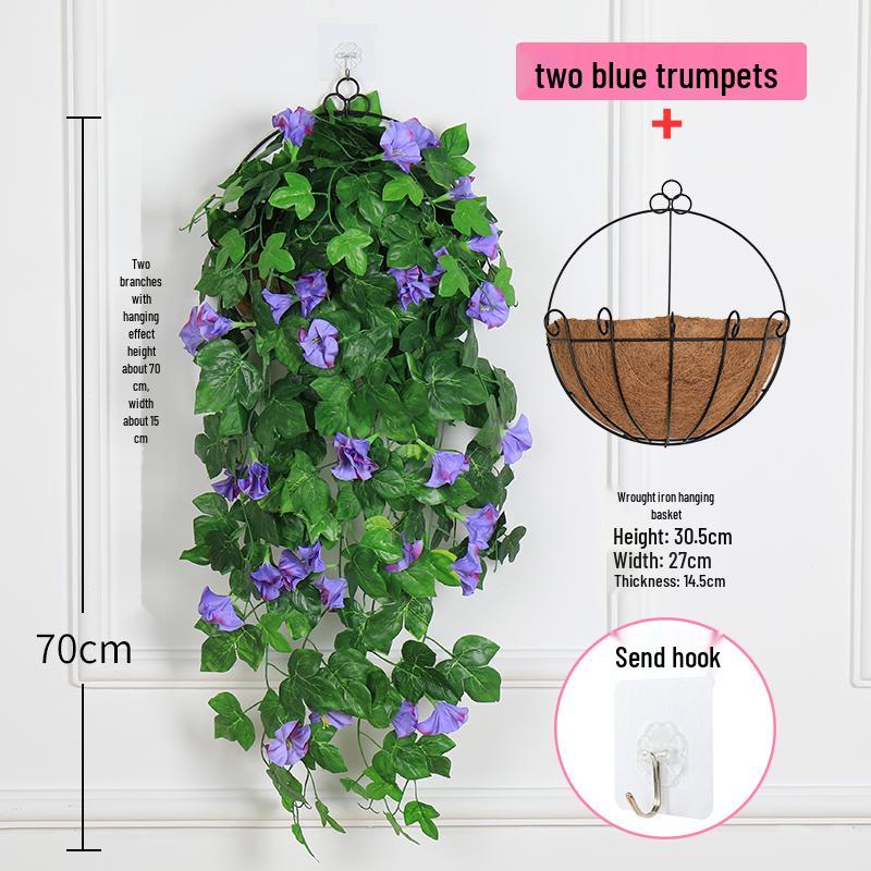 Artificial Rose Vine Wall Hanging for Living Room Decoration