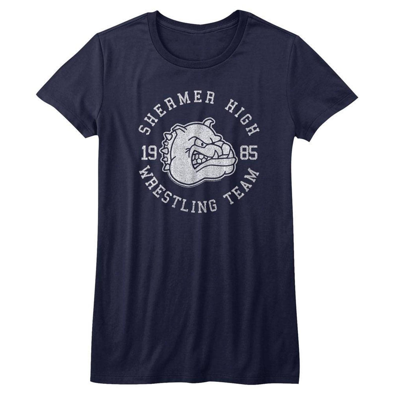 Breakfast Club Wrestling Team Navy Heather Junior Women s T-Shirt 3XL
