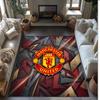 Tappeto in Flanella Stampato Manchester United Antiscivolo Morbido Poliestere Tappeto per Pavimento Tappetino Decorativo per Interni per Camera da Letto Soggiorno Divano