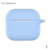 For AirPods 4 Case Silicone Protecive Cover for AirPods 4th Generation Accessories 2024 Solid Color Front LED Visible Skin Cover