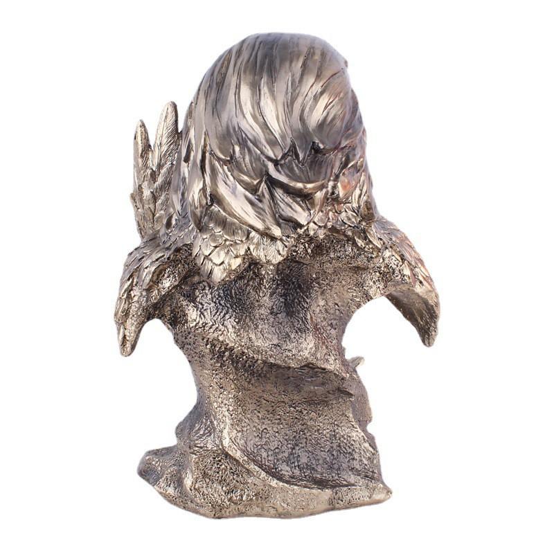 Resin Eagle Figurine Decorative Sculpture Living Room Office Home Decor European Style Craft Gift